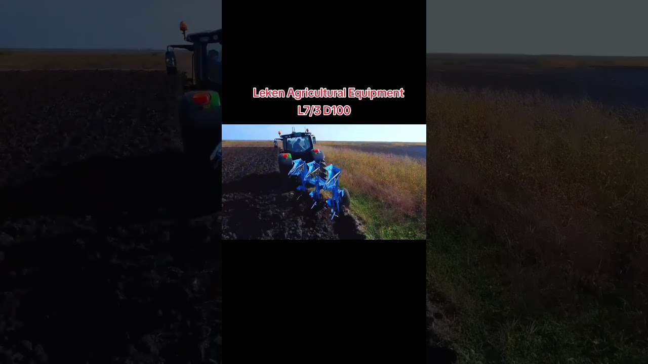 Leken L7/3 D100 fully mounted hydraulic reversible plough #farming #Leken#farm #agriculture