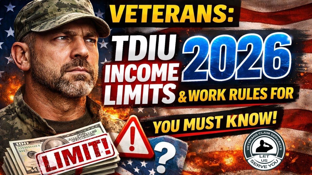 Veterans: TDIU Income Limits & Work Rules for 2026 You MUST Know