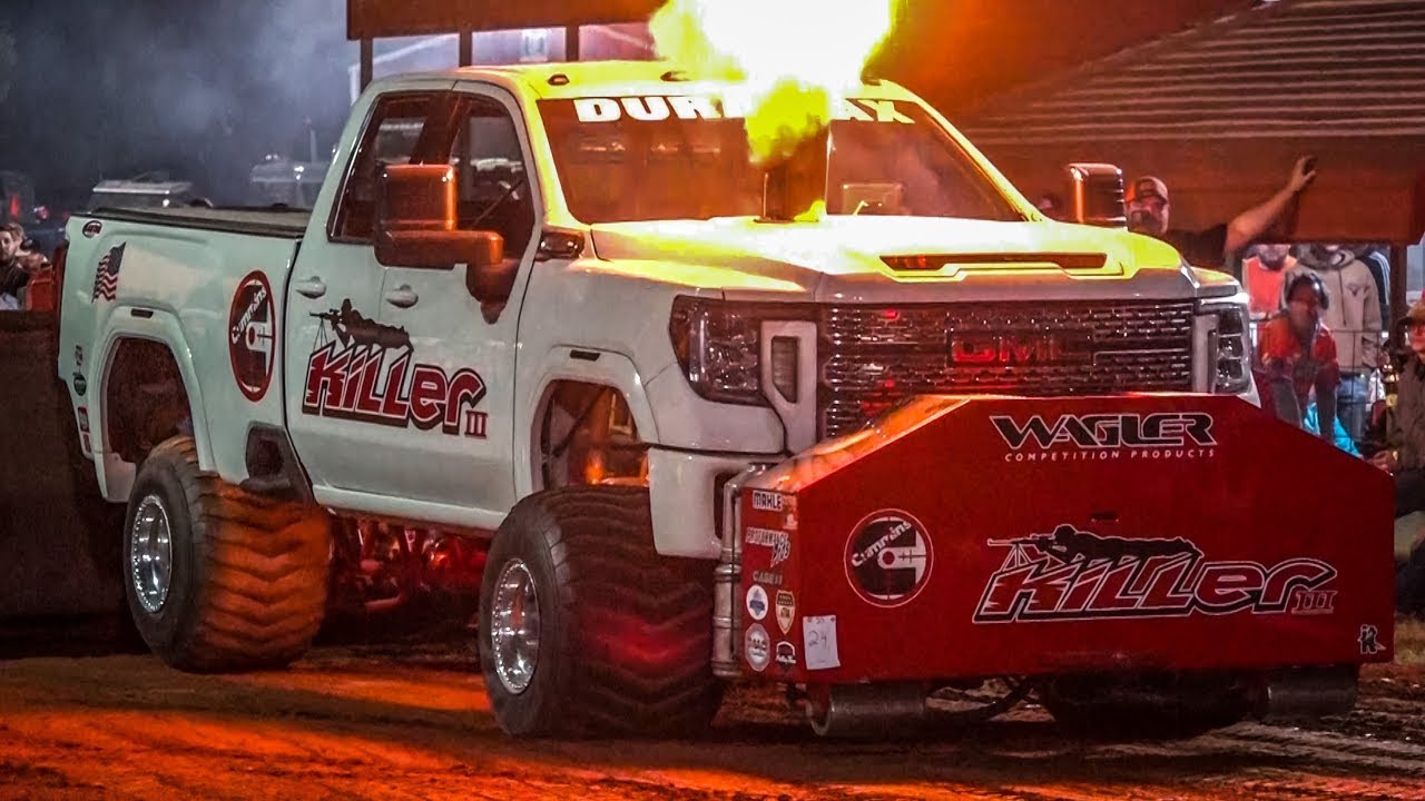 MULTI Turbocharged DIESEL Truck Pulling ACTION!!