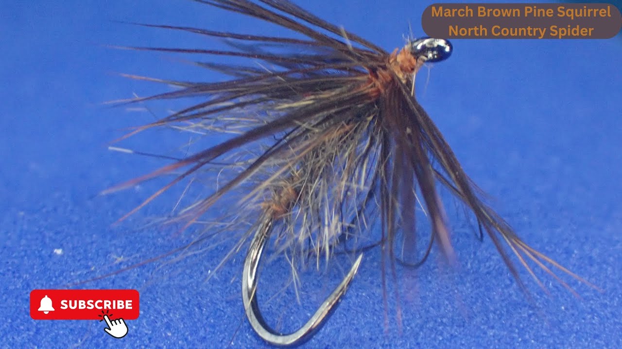 March Brown Pine Squirrel North Country Spider | A Historical Pattern for Modern Success
