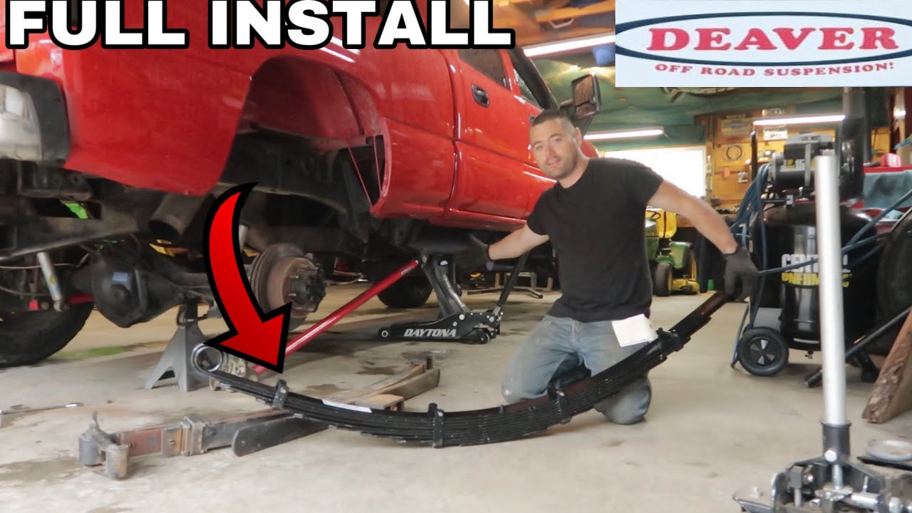 Full Install Duramax Deaver 4” Lift Leaf Springs