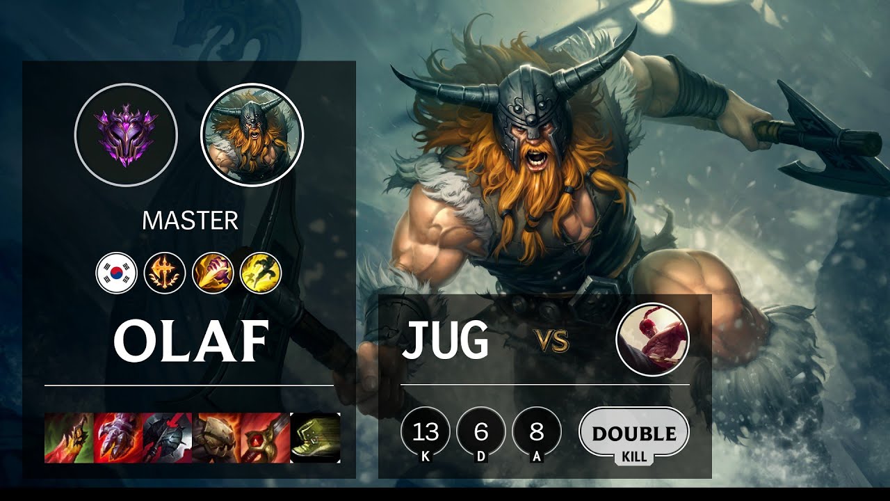 Olaf Jungle vs Lee Sin - KR Master Patch 10.14