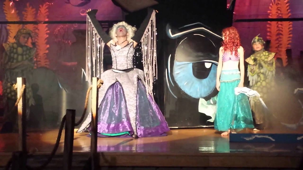 10 year old kills it playing Ursula in the Little Mermaid jr play April 2015