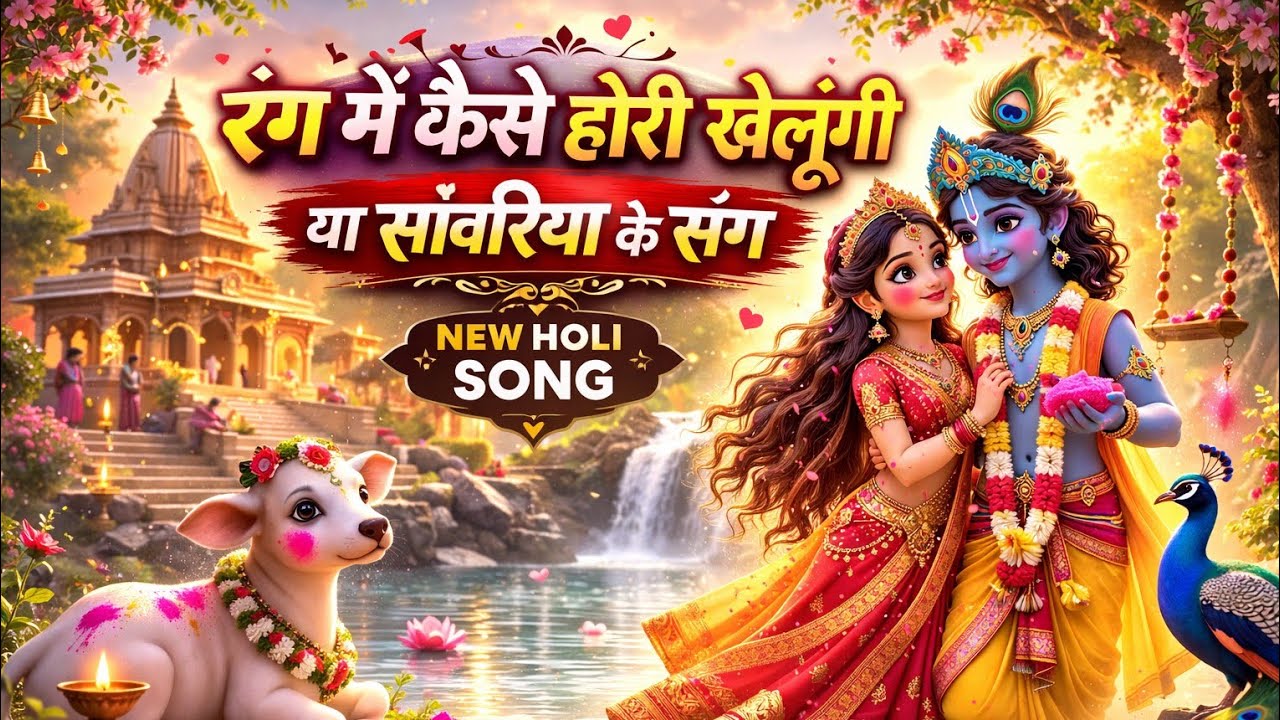 रंग में कैसे होरी खेलूंगी या सांवरिया के संग | Radha Krishna Holi DJ Remix 2026 | Heavy Beat Bhajan