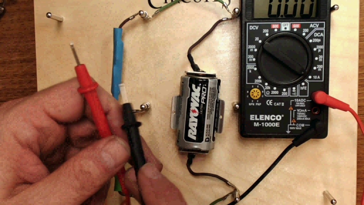 Using a multimeter in a series circuit