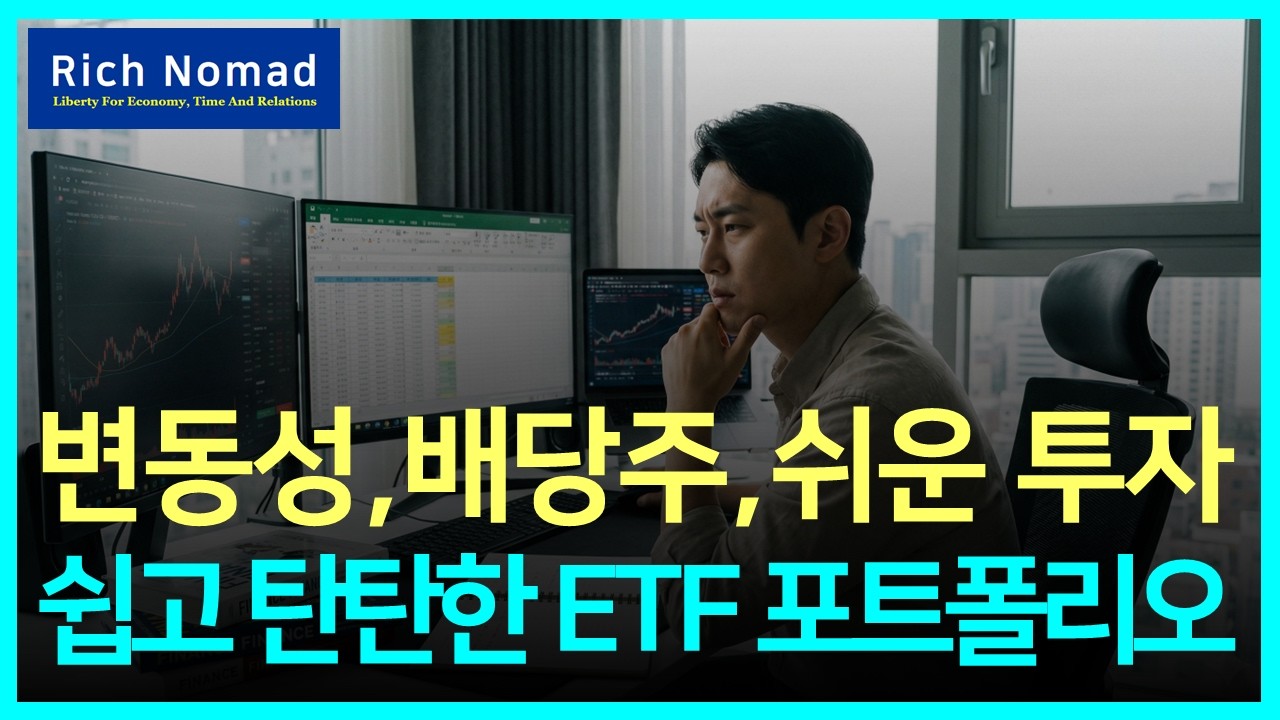 변동성, 배당주, 쉬운 투자, 쉽고 탄탄한 ETF 포트폴리오 구성 #리치노마드