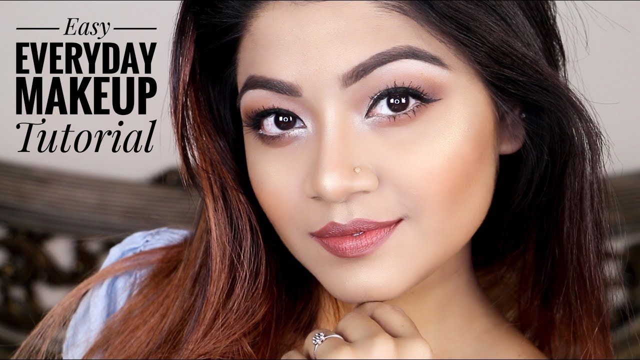 Everyday Makeup Tutorial 💰BUDGET GLAM LOOK 1 💖Affordable Simple Makeup for College, Work
