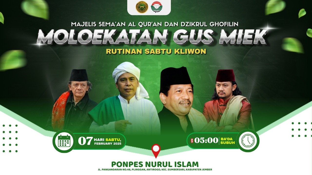 🔴LIVE STREAMING | MAJELIS SEMA'AN ALQUR'AN & DZIKRUL GHOFILIN MOLOEKATAN GUS MIEK | CHANNEL NURIS
