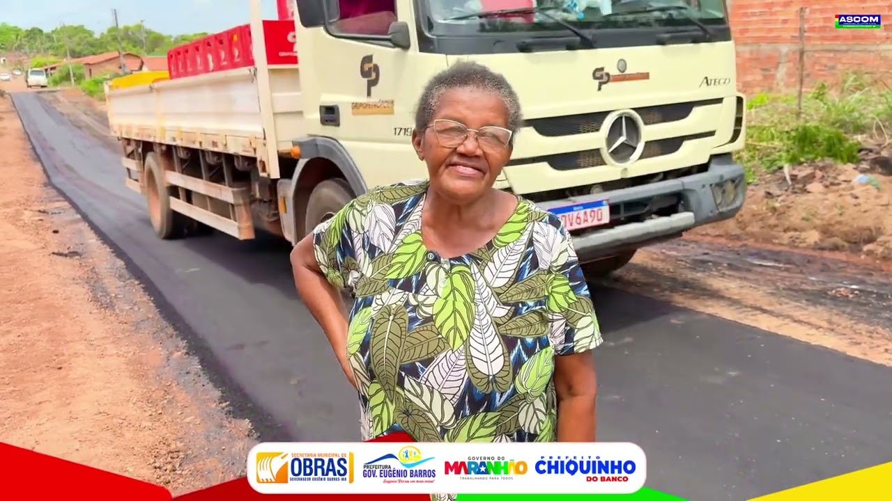 O TRABALHO NÃO PARA EM GOVERNADOR EUGÊNIO BARROS- OBRAS DE RECAPEAMENTO ASFÁLTICO 