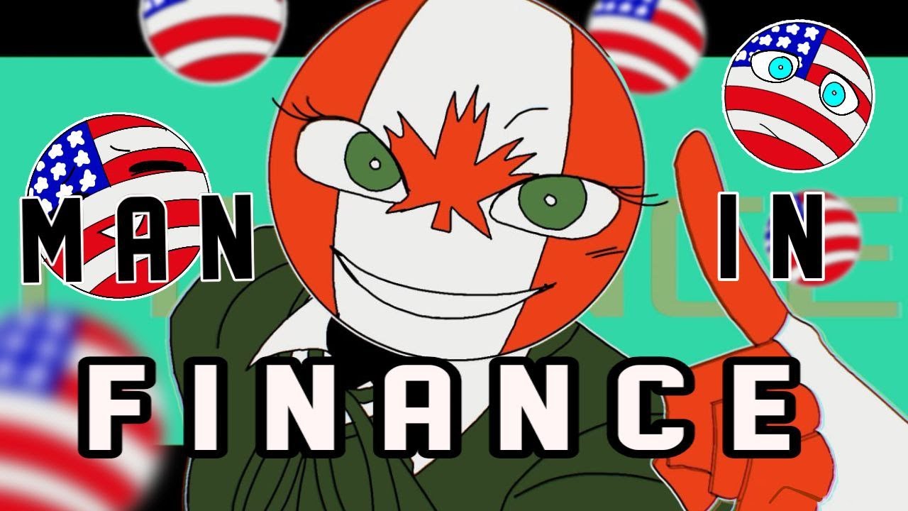 MAN IN FINANCE meme FT. Countryhumans USA and Canada