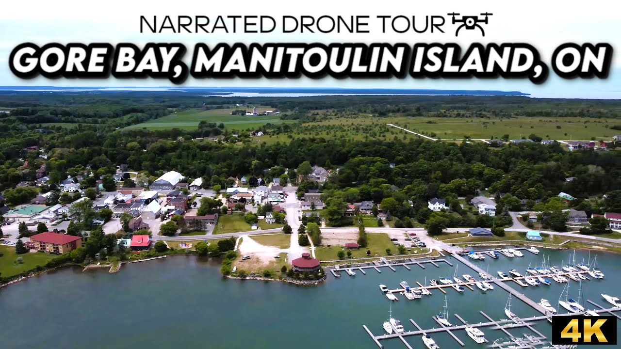 Explore Gore Bay: Stunning 4K Drone Views of Manitoulin Island’s Coastal Gem! 🌊🏞️