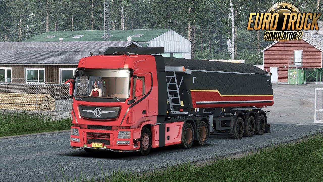 Заринск – Ишим (Россия) 🚚 Dongfeng 🚛 самосвал Schmitz 📄 Груз: древесная кора