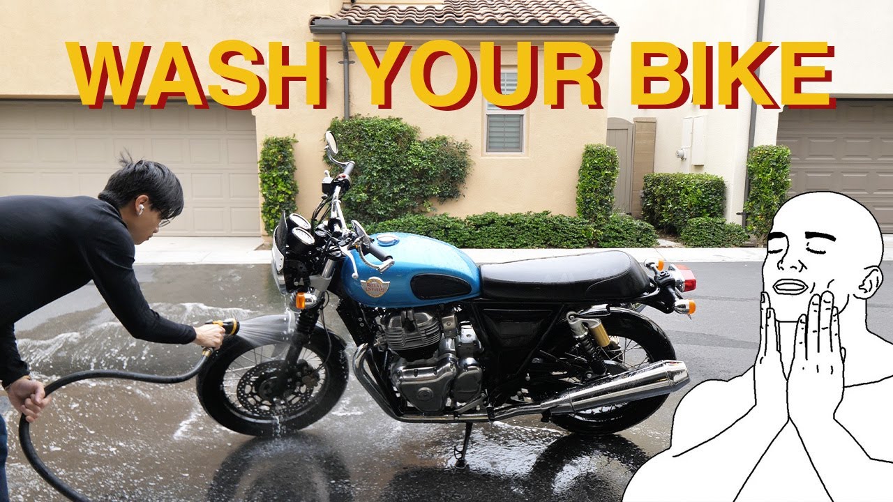 Washing My Royal Enfield Interceptor 650