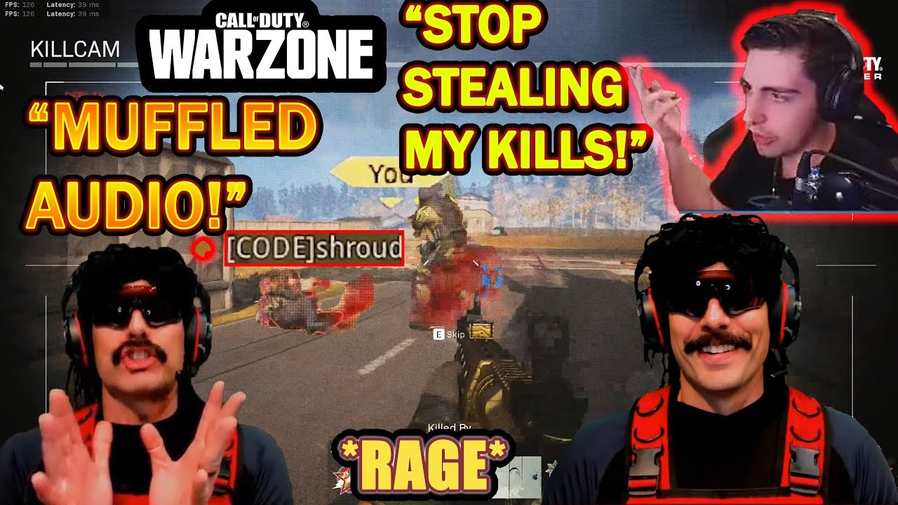 DrDisrespect's FIRST Game & RAGE With Shroud in COD Warzone! (Intense!)
