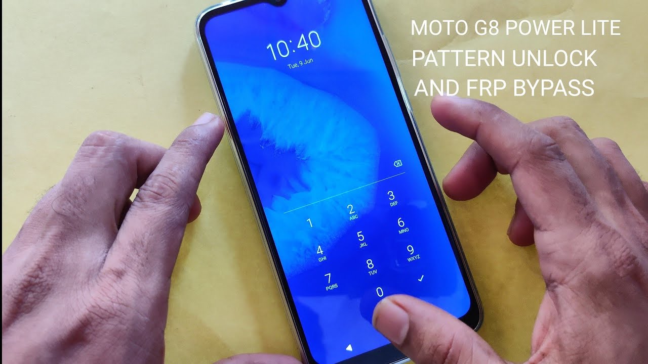 MOTO G8 Power Lite Pattern Unlock and FRP Bypass