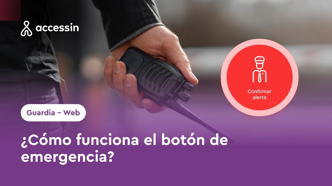 ¿Cómo funciona el botón de emergencia?