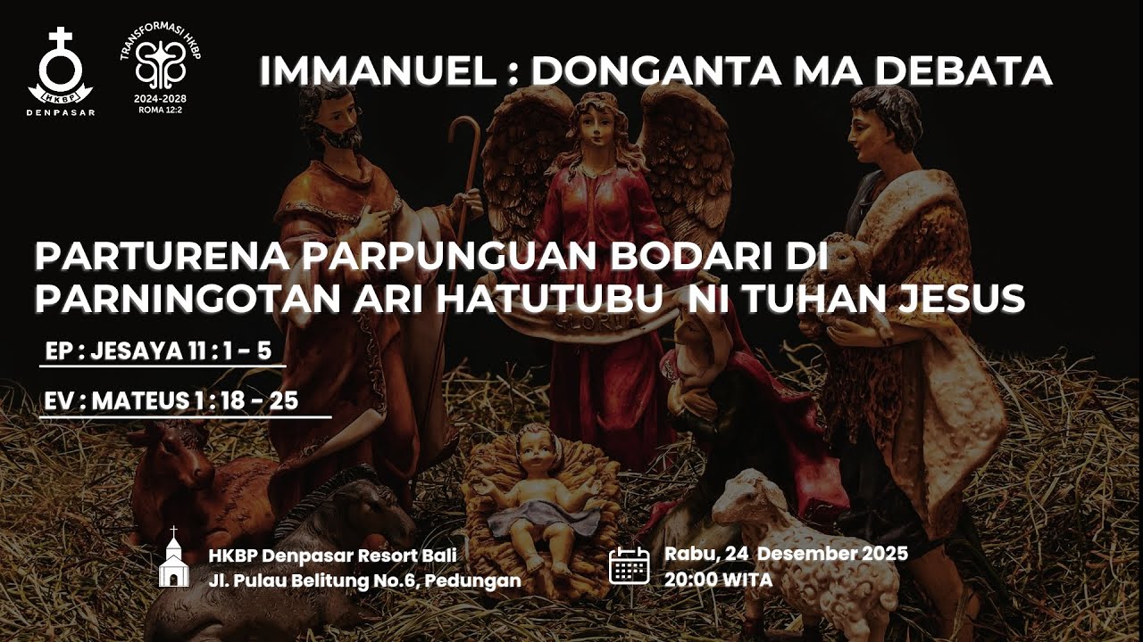 Ibadah Malam Natal HKBP Denpasar 2025 