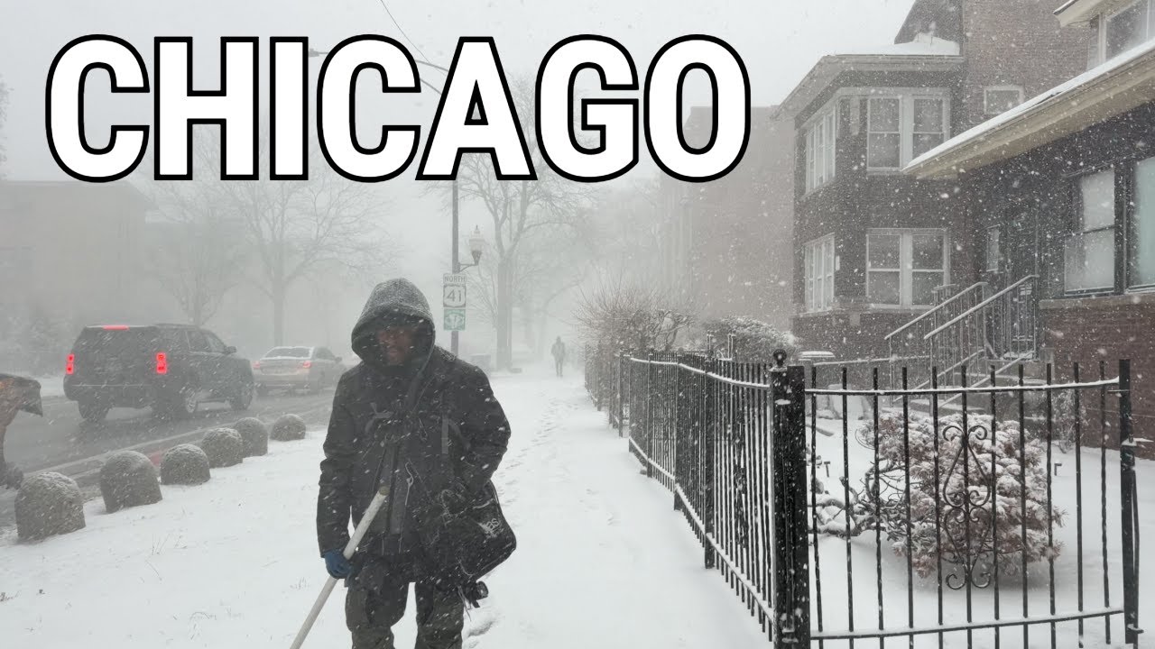 Heavy Snowfall In Chicago ❄️ South Side Snowstorm Walking Tour On Wednesday | January 14, 2026 | 4K