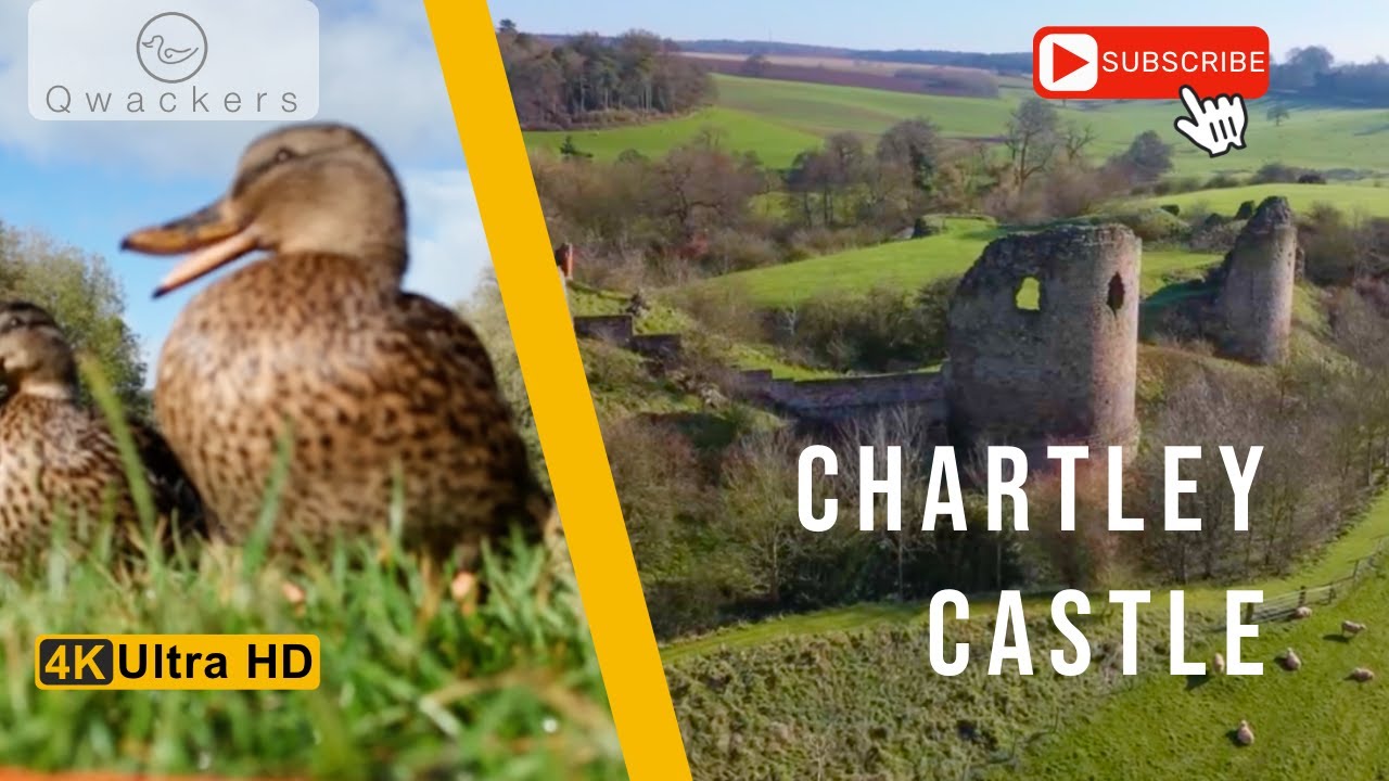 Chartley Castle #castle #maryqueenofscots #ruin #ruins #medieval #drone
