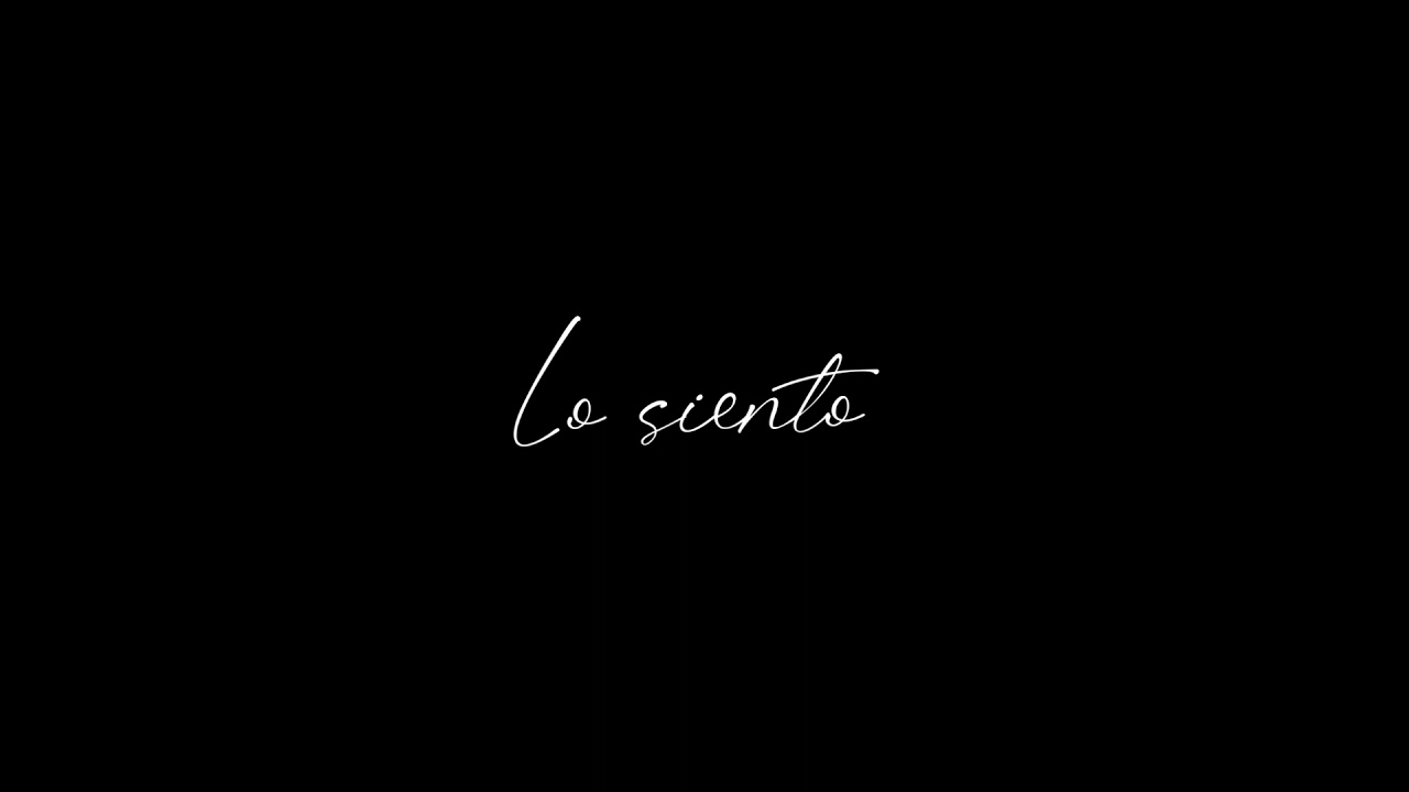 lo siento- karaoke