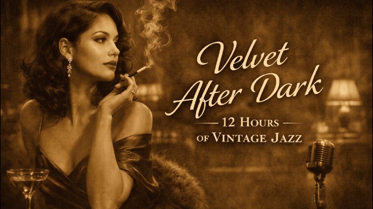 Velvet After Dark — 12 Hours of Vintage Jazz | Old Hollywood Radio