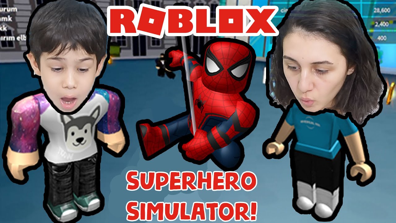 ROBLOX KIRMIZI ÇOCUK ADAM SUÇLULARLA SAVAŞT| SUPERHERO SİMULATOR I PARALARI TOPLADI SPIDERMAN OLDU