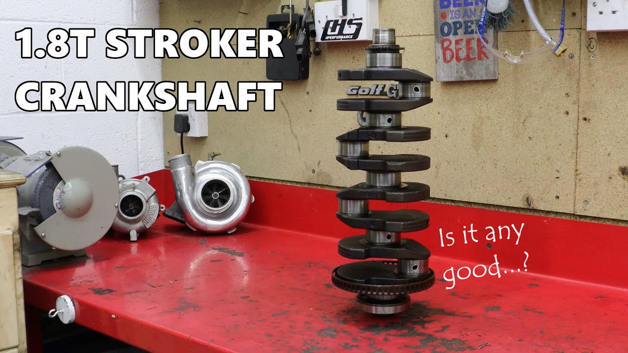КОЛЕНЧАТЫЙ ВАЛ 1.8T STROKER // Проверка зазоров шеек и осевого люфта // Сборка двигателя 1.8T STR...