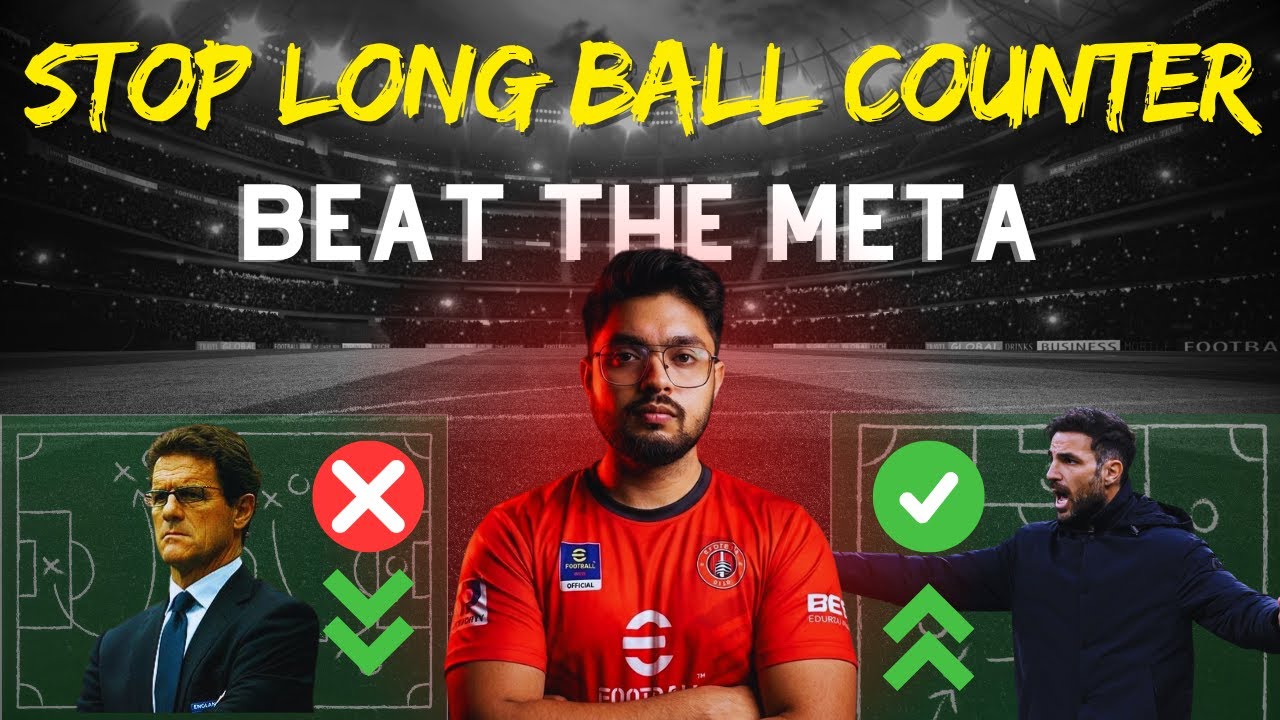 How to Beat the META Formation in eFootball | Stop Long Ball Counter 🚫| #efootball ⚽️