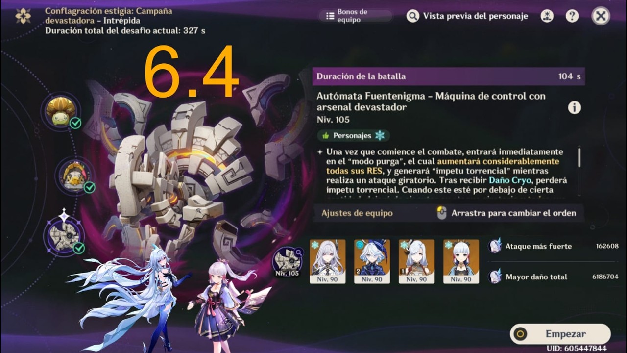 Conflagración Estigia Genshin Impact 6.4 Skirk c0