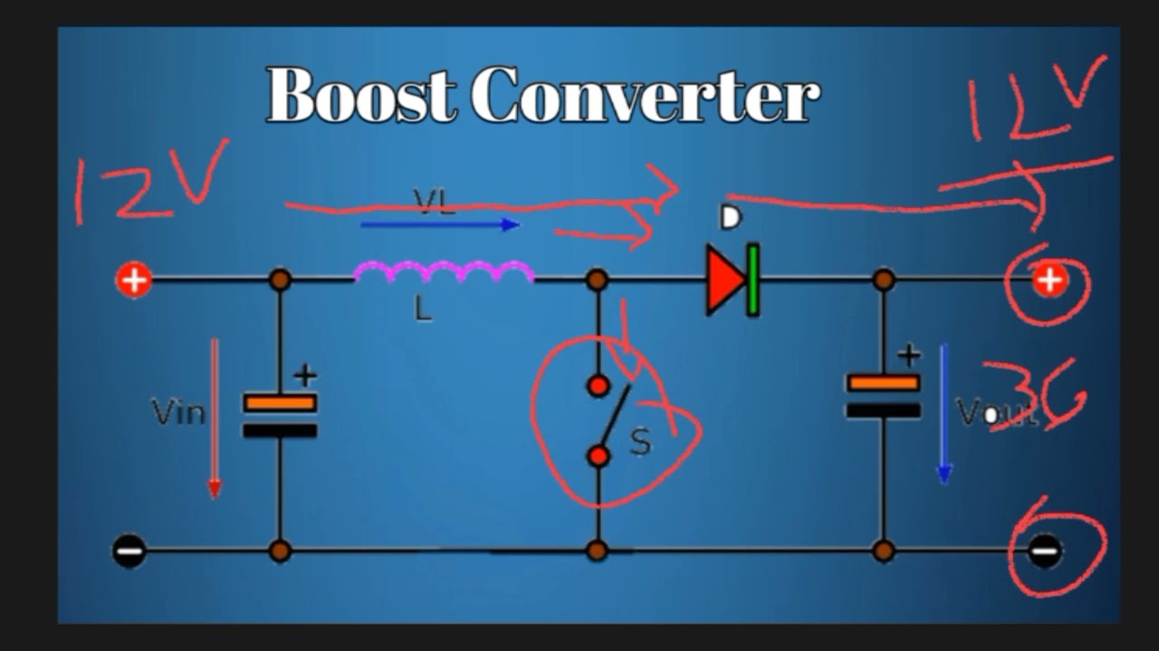 How to work Boost Converter. बूस्ट कन्वर्टर(Boost Converter) कैसे काम करता हैl @electronicguruji7771