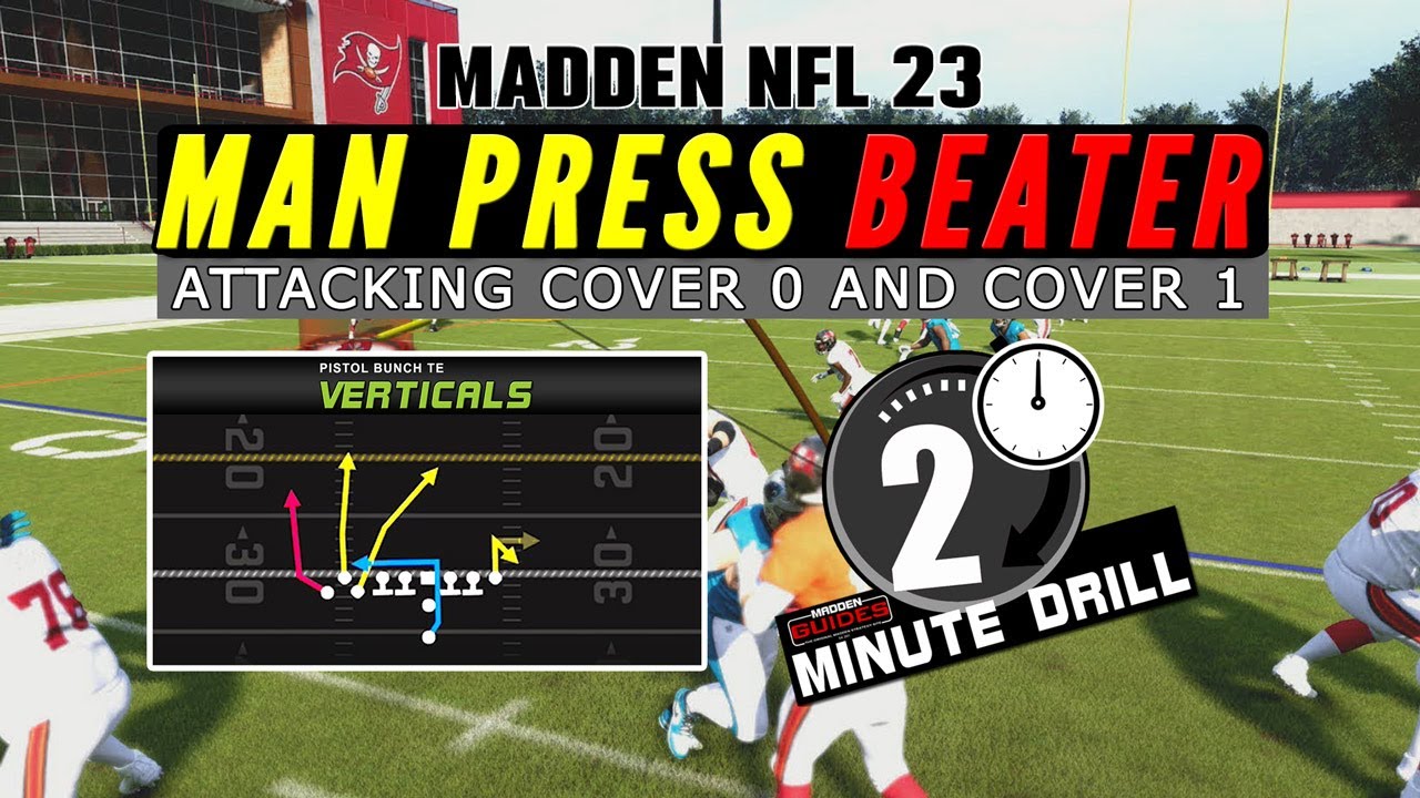 Madden NFL 23 Tips - Man Press Beater - Pistol Bunch TE - Verticals