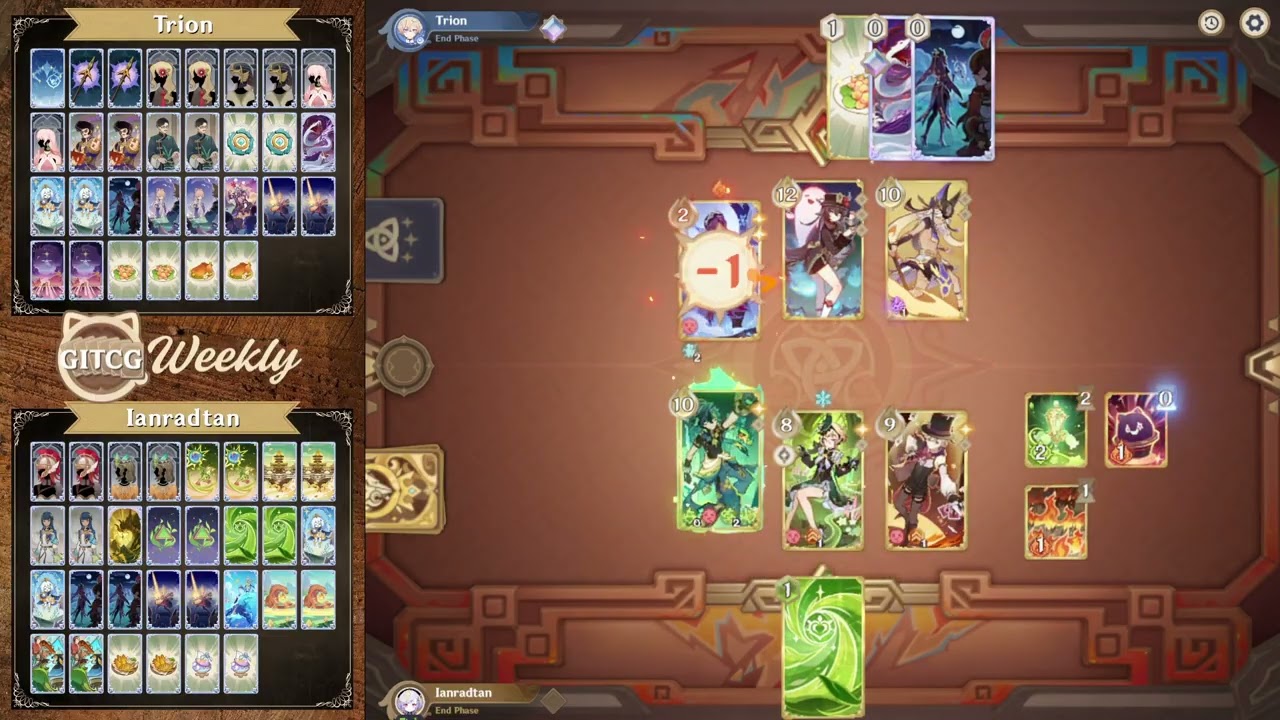 Trion vs Ianradtan | GITCG Luna III Asia Secret Santa Final | Genshin TCG Tournament
