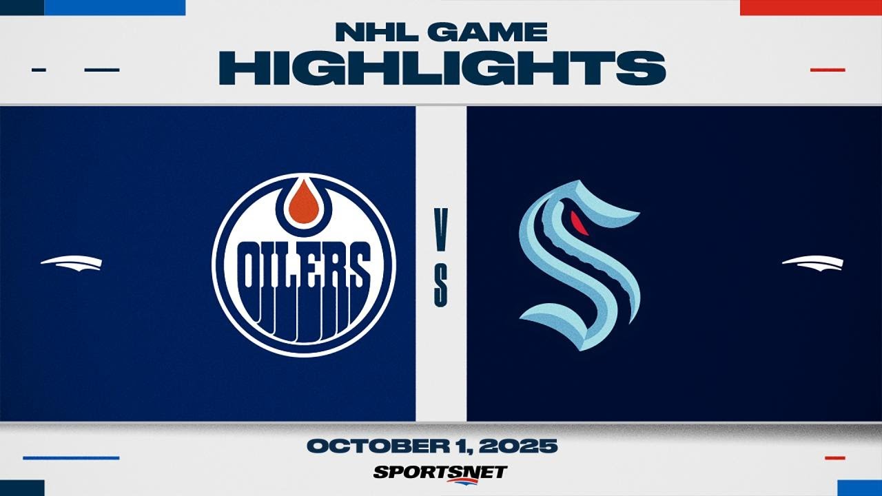 NHL Preseason Highlights | Oilers vs. Kraken - October 1, 2025