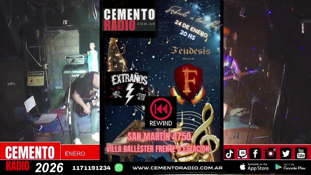 EXTRAÑOS  - MUSEO CEMENTO 40 AÑOS - EN VIVO