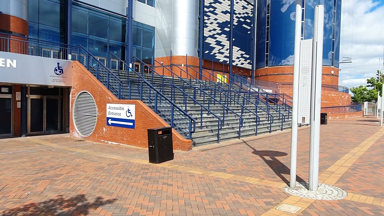 Hampden Park Stadium Glasgow Scotland Walk from the Clockwork Beer Company Pub in the South Side