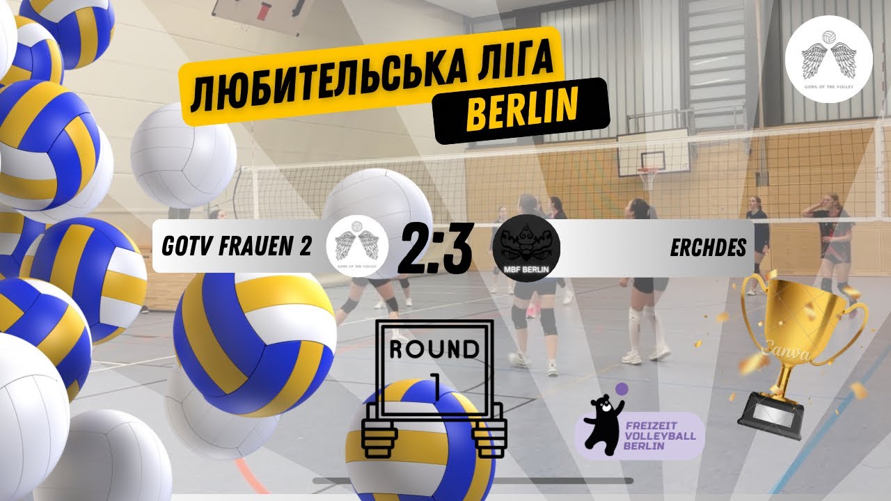 Волейбол. FVB Сезонна гра. GOTV Frauen 2 vs Erchdes. Проект “Gods of the Volley” (Берлін, Німеччина)