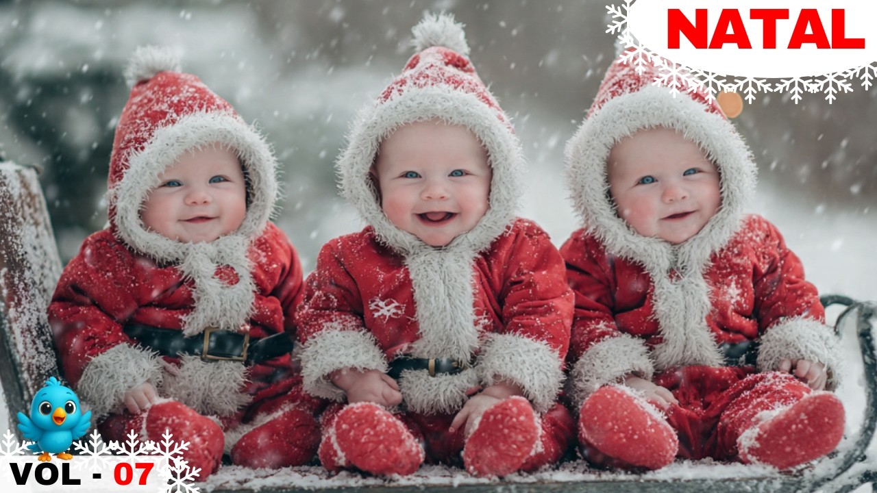 🎄 Música de Natal Infantil – Bebês com Papai Noel – Vol.07  | Turma da Ararinha 🎅👶