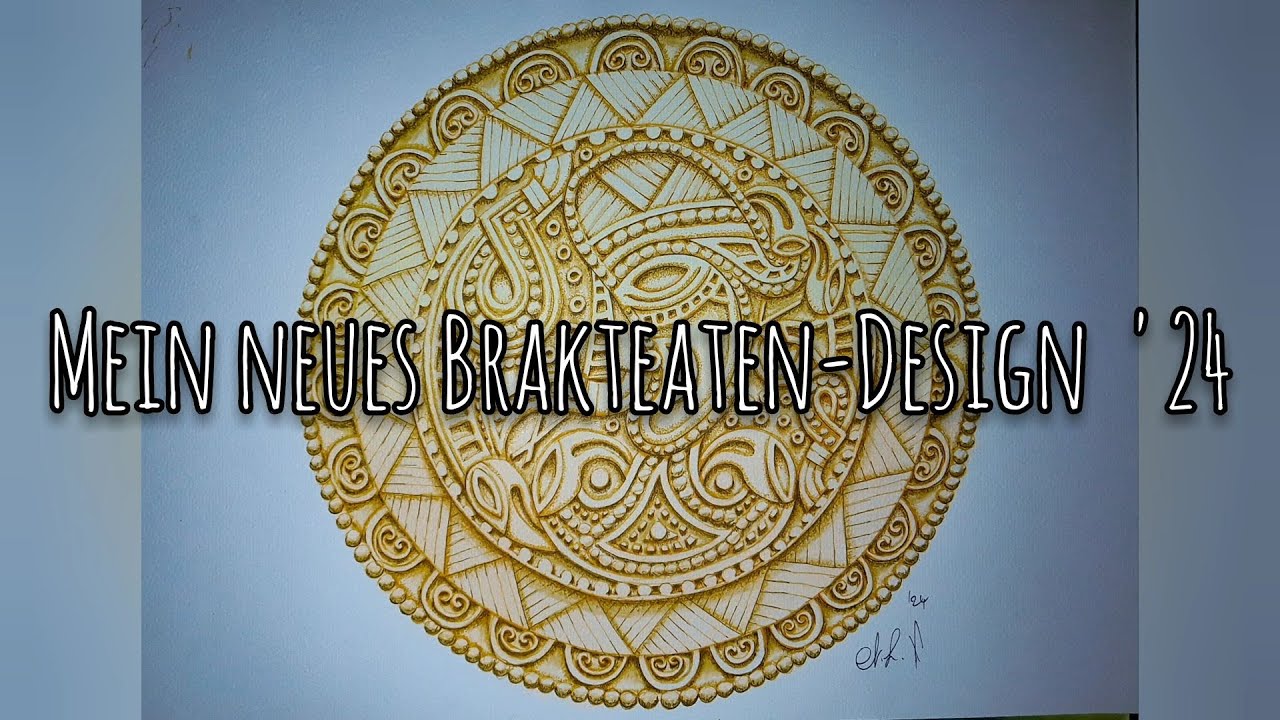 Brakteaten-Design / Bracteates / Germanic art / Germanischer Tierstil / Zeichnung / Drawing