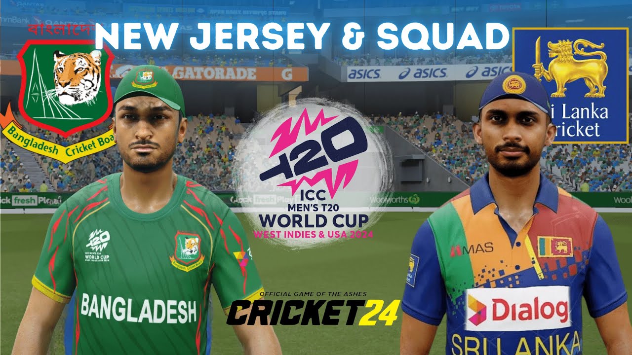 Bangladesh vs Srilanka - T20 World Cup 2024 - Cricket 24 Bangla Gameplay