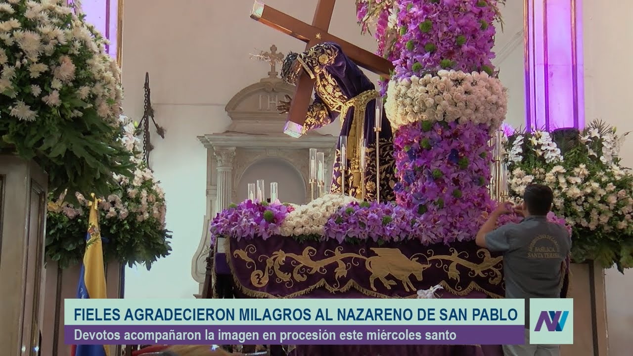 Fieles agradecieron milagros al Nazareno de San Pablo - 16/04/2025