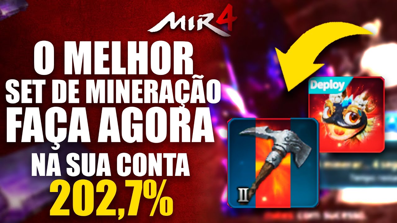 TEMPO DE MINERAÇÃO ROUBADO FAÇA AGORA ESSE SET NO MIR4