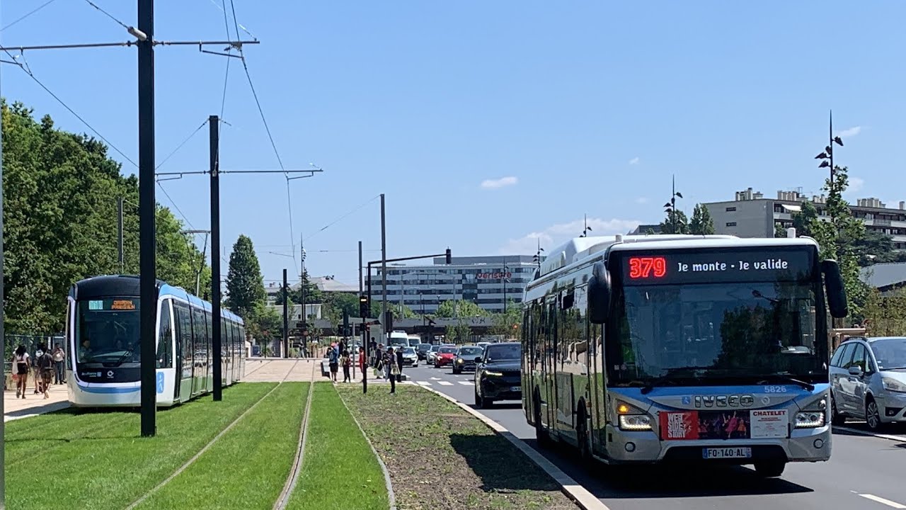 Le Bus 379 et le Tramway T10 en cooperation