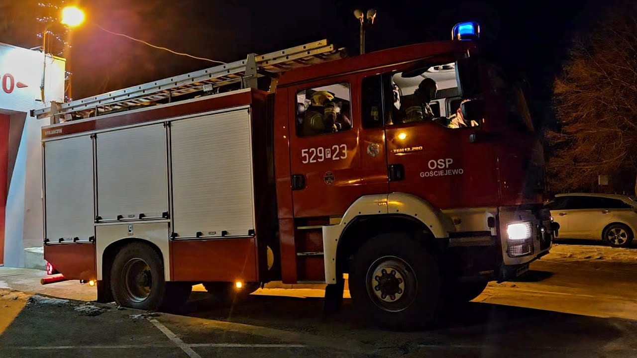 Przejazd Alarmowy OSP Gościejewo 529[P]23 oraz OSP Rogoźno 529[P]29 i 529[P]51 