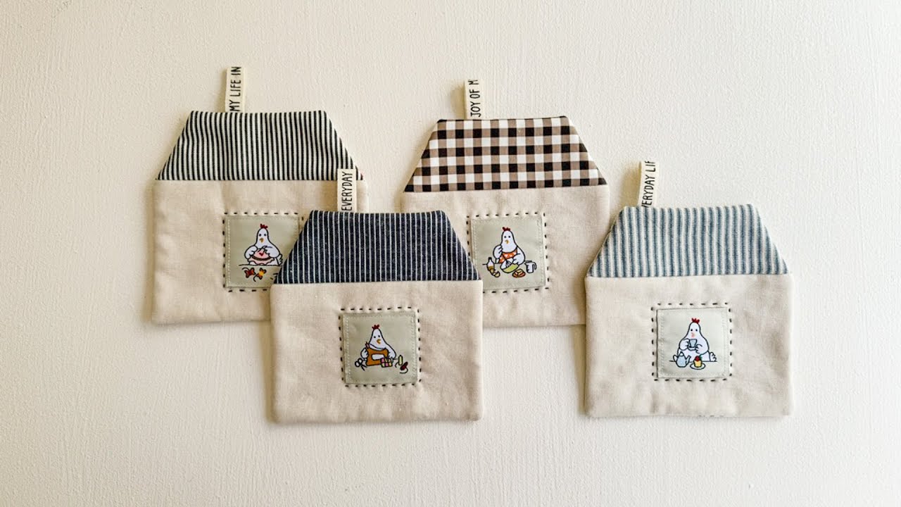 Chicken Love House Coaster | Beginners Friendly Sewing