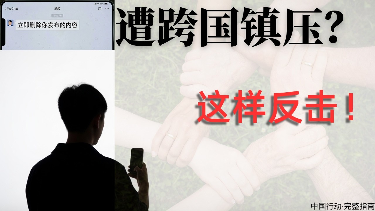 如果你遭遇中国跨国镇压，该怎么办？完整反击指南