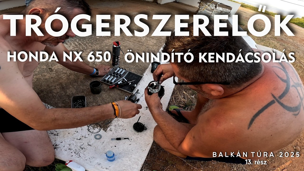 Trógerszerelők - Honda nx650 önindító kendácsolás