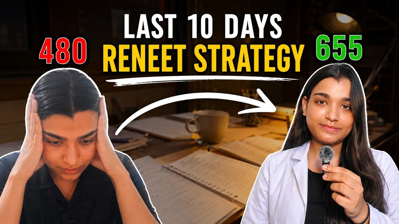 480 ➝ 655 in Just 10 Days | My Re-NEET Strategy #reneet