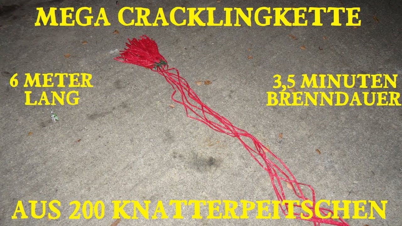 200 Knatterpeitschen als Knallkette (6 Meter) - Halloween Aktion 2019