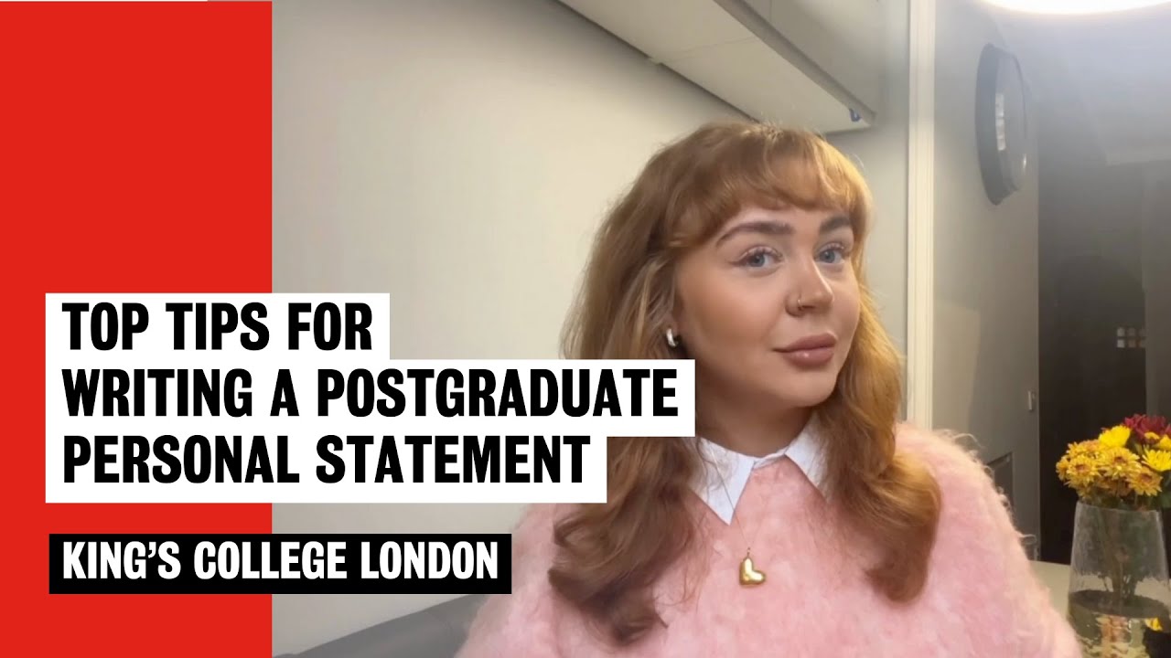 Postgraduate personal statement tips | King's College London