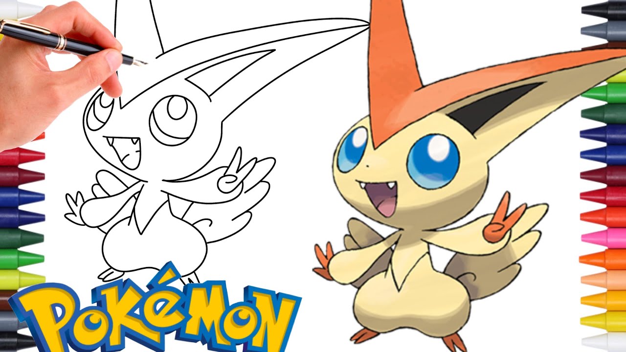 Comment Dessiner LE POKÉMON VICTINI #494 | Génération 5